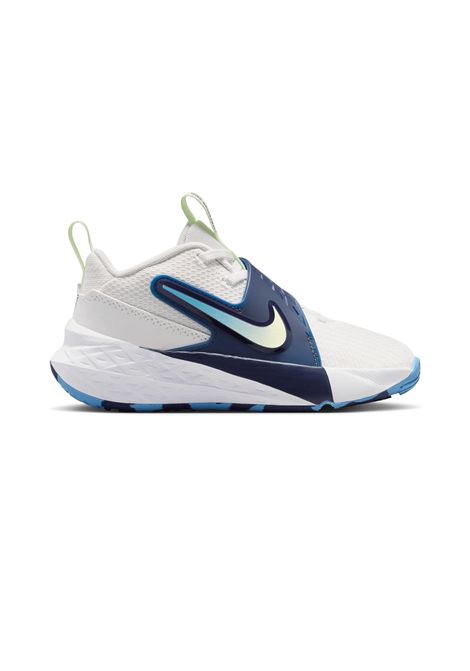 Scarpe Nike Team Hustle D 12 Bianco Blu Bambini NIKE | Sneakers | HF6280-104