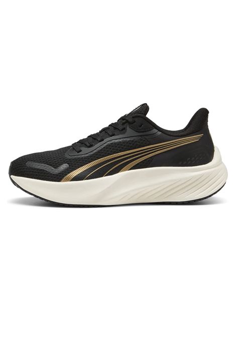 Puma Pounce Lite Running Shoes Black Gold Women PUMA | Sneakers | 310778-11