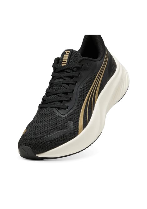 Puma Pounce Lite Running Shoes Black Gold Women PUMA | Sneakers | 310778-11