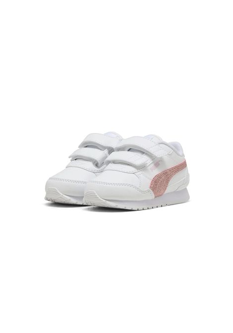 Puma ST Runner V4 SL Glitter Shoes White Pink Infant PUMA | Sneakers | 401592-02
