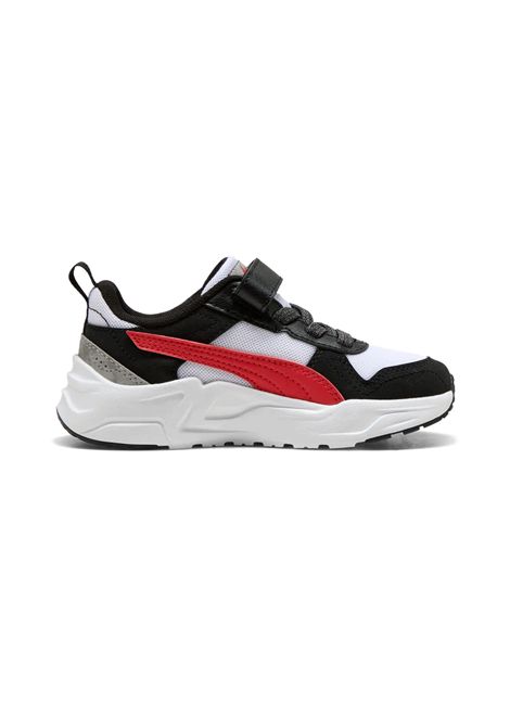 Scarpe Puma Trinity 2 LT Mid 90s AC+ Bianco Nero Rosso Bambini PUMA | Sneakers | 406075-01