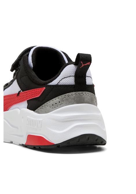 Scarpe Puma Trinity 2 LT Mid 90s AC+ Bianco Nero Rosso Bambini PUMA | Sneakers | 406075-01