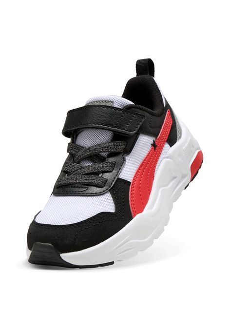Scarpe Puma Trinity 2 LT Mid 90s AC+ Bianco Nero Rosso Bambini PUMA | Sneakers | 406075-01