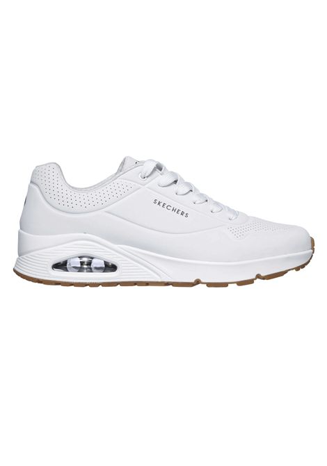 Skechers Uno Stand On Air Shoes White Gum Men SKECHERS | Skechers Shoes | 52458-WHT