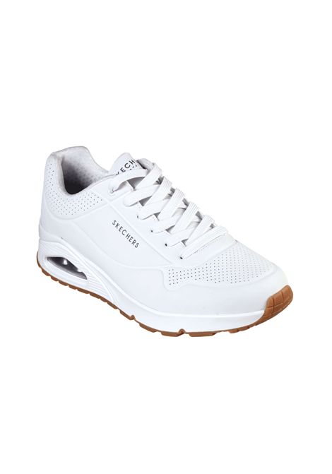 Skechers Uno Stand On Air Shoes White Gum Men SKECHERS | Skechers Shoes | 52458-WHT