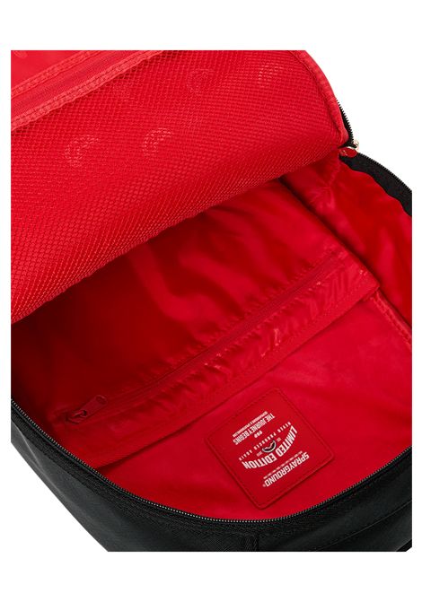 Sprayground Missing Bag Flyer On Bag Backpack Black White Unisex SPRAYGROUND | Backpacks | 910B8735NSZ-