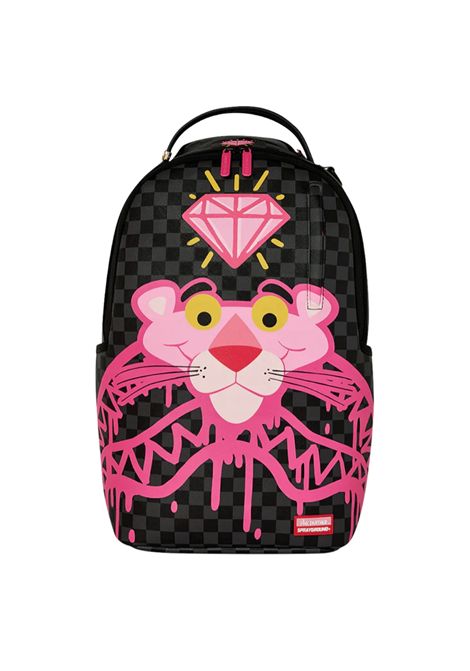 Sprayground Pink Panther Drippy Diamonds Backpack Black Pink Unisex SPRAYGROUND | Backpacks | 910B8790NSZ-