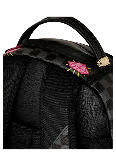 Sprayground Pink Panther Drippy Diamonds Backpack Black Pink Unisex SPRAYGROUND | Backpacks | 910B8790NSZ-