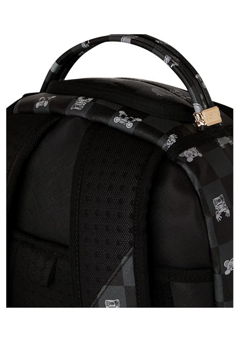Zaino Sprayground Gray Peeking Character Check Nero Grigio Unisex SPRAYGROUND | Zaini | 910B8872NSZ-