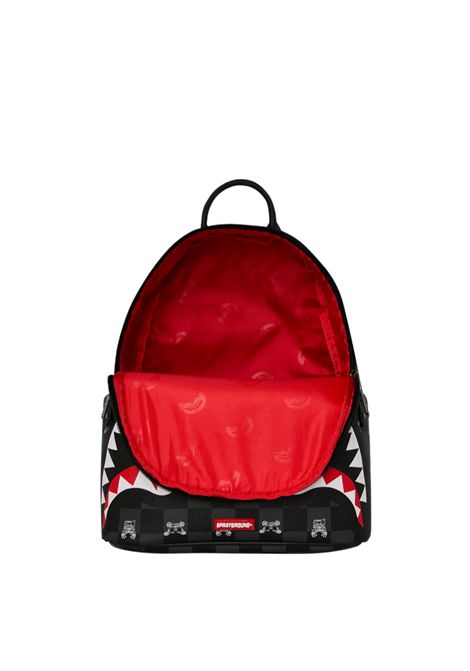 Sprayground Gray Peeking Character Check Savage Backpack Black Grey Unisex SPRAYGROUND | Backpacks | 910B8908NSZ-