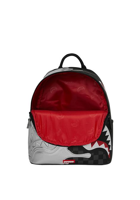 Zaino Sprayground Silver Side Drip Check Savage Nero Argento Unisex SPRAYGROUND | Zaini | 910B8922NSZ-