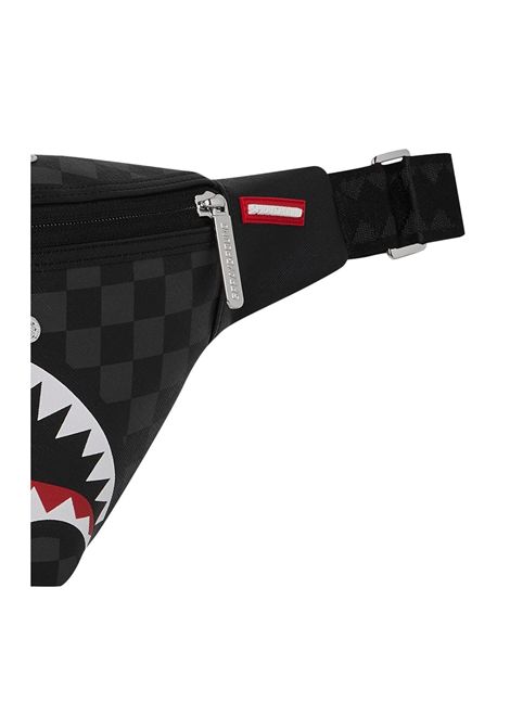 Marsupio Sprayground Silver Side Drip Check Savvy Nero Argento Unisex SPRAYGROUND | Marsupi | 910B8926NSZ-