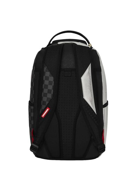 Zaino Sprayground Silver Side Drip Check DLXSV Nero Argento Unisex SPRAYGROUND | Zaini | 910B8940NSZ-