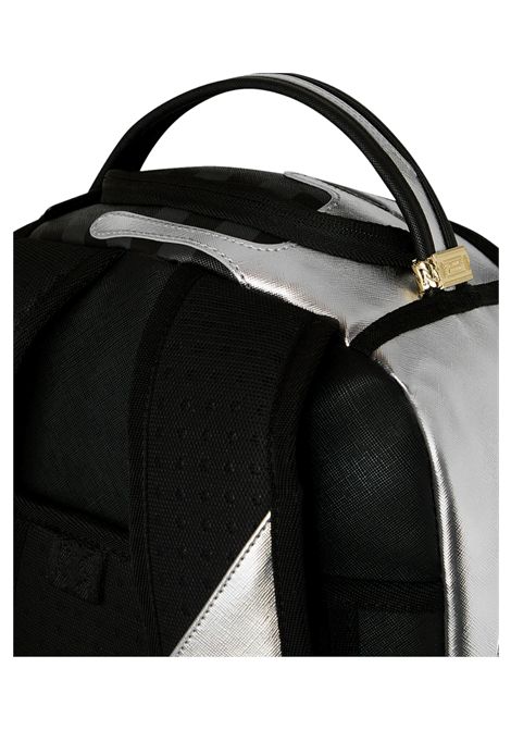 Zaino Sprayground Silver Side Drip Check DLXSV Nero Argento Unisex SPRAYGROUND | Zaini | 910B8940NSZ-