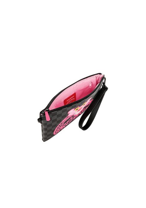 Sprayground Pink Panther Drippy Diamonds Crossover Clutch Black Pink Unisex SPRAYGROUND | Pochette | 910B8959NSZ-