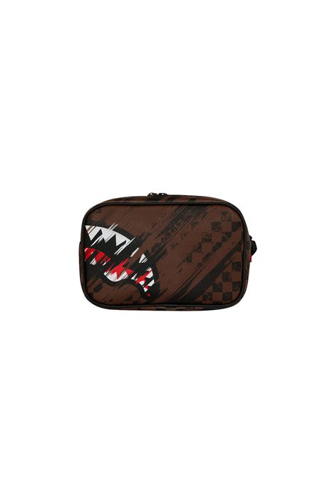 Sprayground Smeared Grunge Toiletry Brick Brown Unisex SPRAYGROUND | Pochette | 910B8968NSZ-
