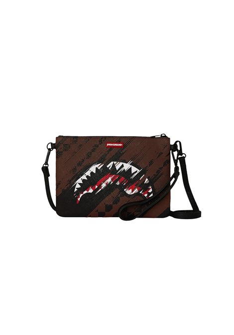 Pochette Sprayground Smeared Grunge con Tracolla Marrone Unisex SPRAYGROUND | Pochette | 910B8969NSZ-