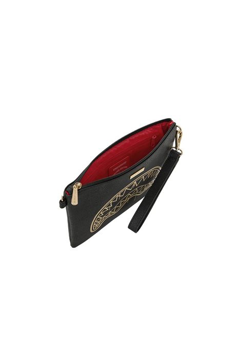 Sprayground That Gold Drap Crossover Clutch Black Gold Unisex SPRAYGROUND | Pochette | 910B8977NSZ-