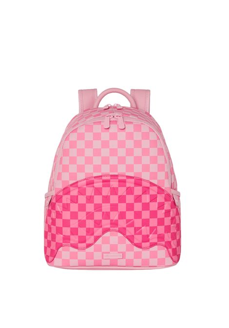 Sprayground Pink Sharks In Paris Patch Savage Backpack Pink Women SPRAYGROUND | Backpacks | 910B9013NSZ-