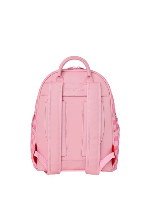 Sprayground Pink Sharks In Paris Patch Savage Backpack Pink Women SPRAYGROUND | Backpacks | 910B9013NSZ-