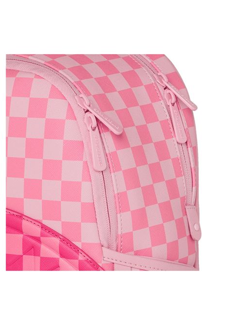 Sprayground Pink Sharks In Paris Patch Savage Backpack Pink Women SPRAYGROUND | Backpacks | 910B9013NSZ-