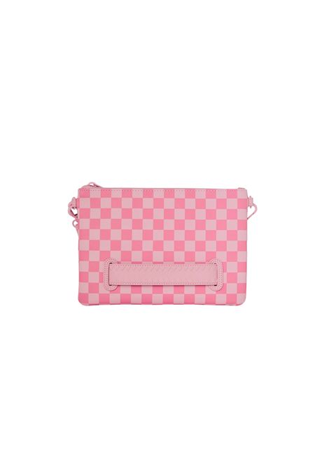 Sprayground Pink Sharks In Paris Patch Crossover Clutch Pink Women SPRAYGROUND | Pochette | 910B9014NSZ-
