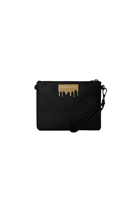 Pochette Sprayground Gold Brick Luxe con Tracolla Nero Unisex SPRAYGROUND | Pochette | 910B9044NSZ-