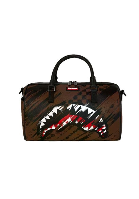 Sprayground Smeared Grunge Mini Duffle Bag Brown Women SPRAYGROUND | Bags | 910D8966NSZ-