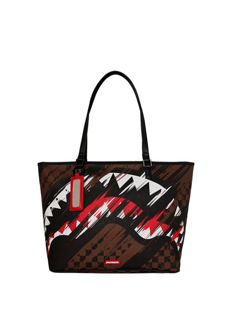 Sprayground Smeared Grunge Tote Bag Brown Women SPRAYGROUND | Bags | 910T8970NSZ-