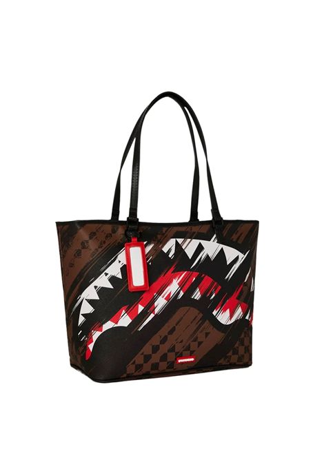 Sprayground Smeared Grunge Tote Bag Brown Women SPRAYGROUND | Bags | 910T8970NSZ-