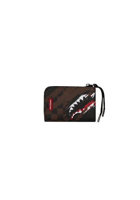 Sprayground Smeared Grunge Wallet Brown Unisex SPRAYGROUND | Wallet | 910W8971NSZ-
