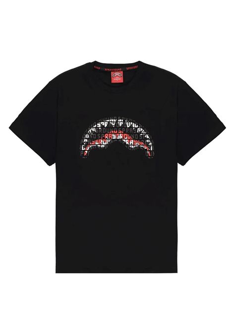 T-shirt Sprayground Infinity Shark Regular Nero Uomo SPRAYGROUND | T-shirt | SP858-BLK