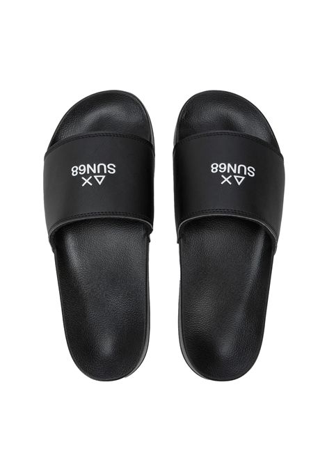 SUN68 PU Slippers Black Men SUN68 | Slippers | BX36101-11