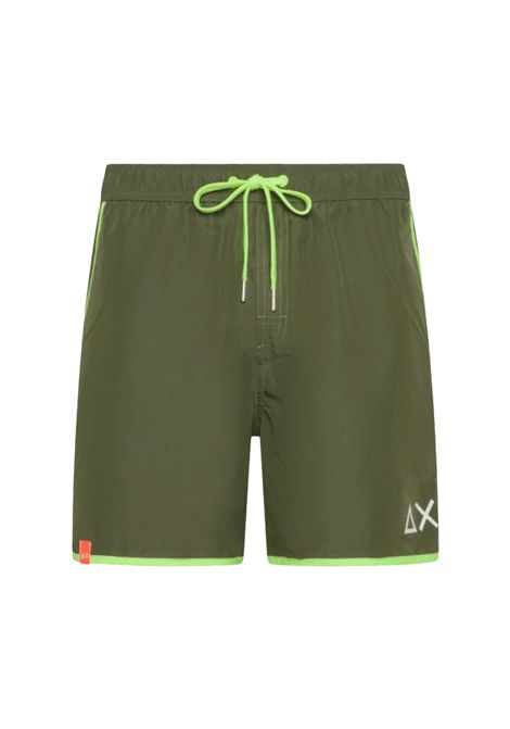 SUN68 Edge Fluo Swim Pants Green Men SUN68 | Swimwear | H35107-19