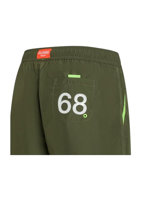 SUN68 Edge Fluo Swim Pants Green Men SUN68 | Swimwear | H35107-19