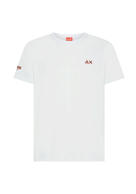T-shirt SUN68 in Jersey di Cotone Bianco Uomo SUN68 | T-shirt | T36140-01