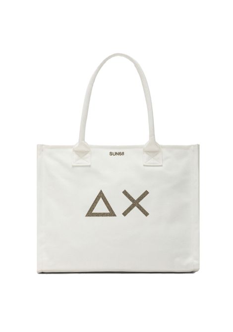 Borsa SUN68 Cali Grande in Canvas Bianco Panna Donna SUN68 | Borse | W36203-31