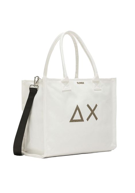 Borsa SUN68 Cali Grande in Canvas Bianco Panna Donna SUN68 | Borse | W36203-31