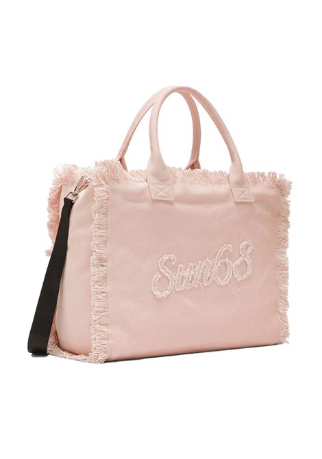 Borsa SUN68 Cali con Frange in Canvas Rosa Donna SUN68 | Borse | W36209-39