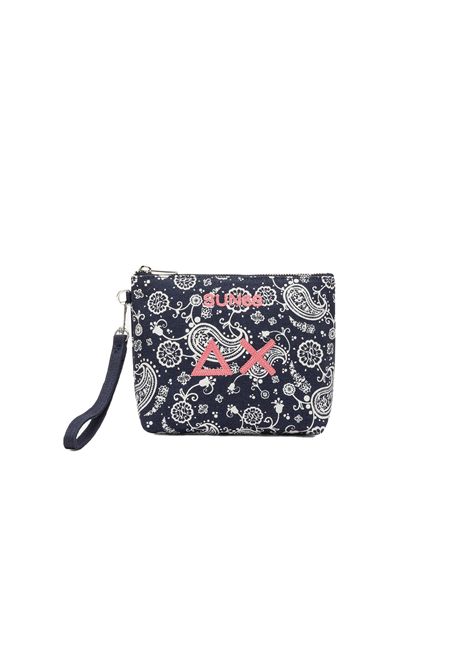 Mini Pochette SUN68 Stampata in Canvas Blu Navy Donna SUN68 | Borse | W36219-07