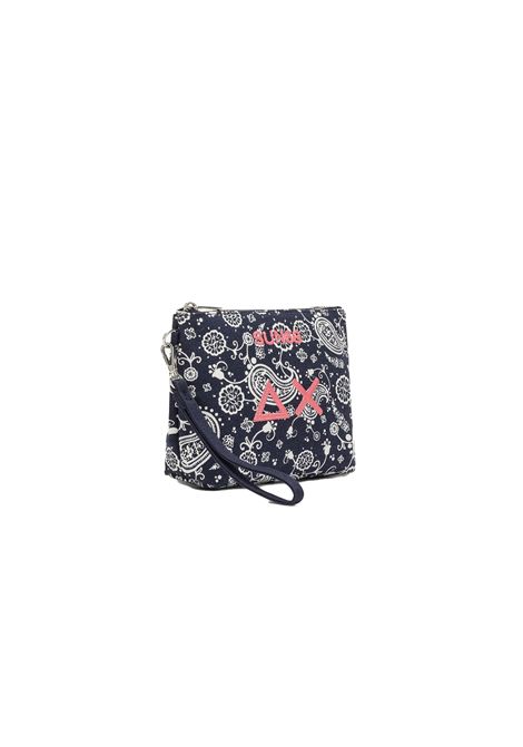 Mini Pochette SUN68 Stampata in Canvas Blu Navy Donna SUN68 | Borse | W36219-07