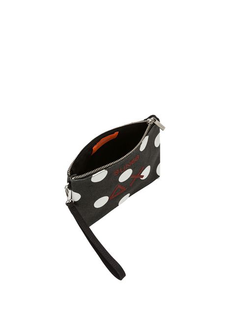 Mini Pochette SUN68 Stampata in Canvas Nero Bianco Panna Donna SUN68 | Borse | W36219-1131