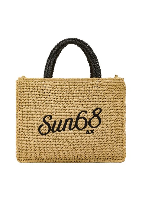Borsa SUN68 Cali Midi in Rafia Beige Donna SUN68 | Borse | W36240-16