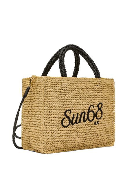 Borsa SUN68 Cali Midi in Rafia Beige Donna SUN68 | Borse | W36240-16