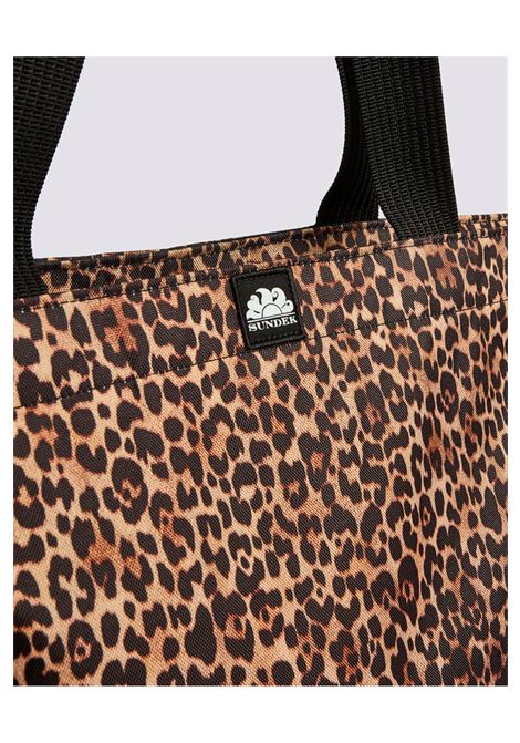 Sundek Daly Printed Leopard Beach Bag Brown Women SUNDEK | Bags | AM057ABPS38L-A728L
