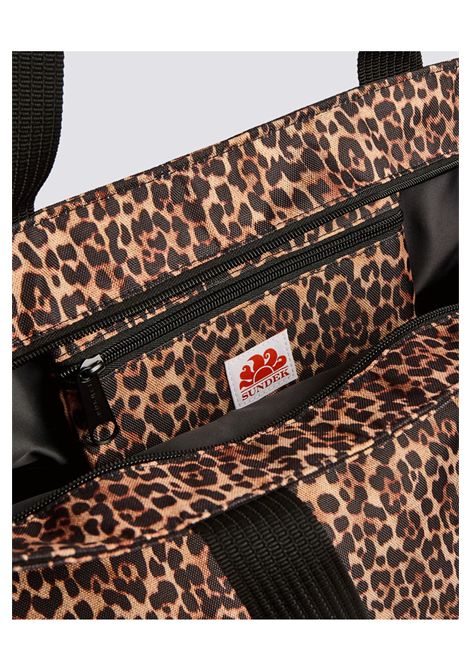 Sundek Daly Printed Leopard Beach Bag Brown Women SUNDEK | Bags | AM057ABPS38L-A728L