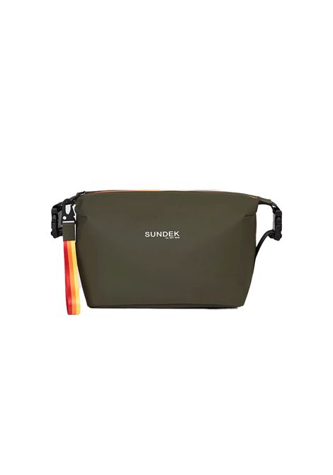 Sundek Beauty Case Bag with Welded Zipper Dark Green Unisex SUNDEK | Crossbody | AM235ABPY600-30202