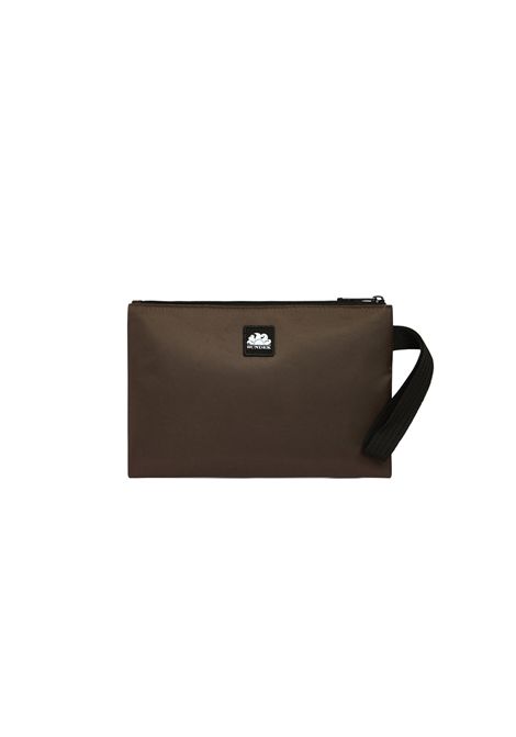 Sundek Dudo Hard Rubber Clutch Bag Coffee Brown Unisex SUNDEK | Pochette | AM252ABPV600-B0300