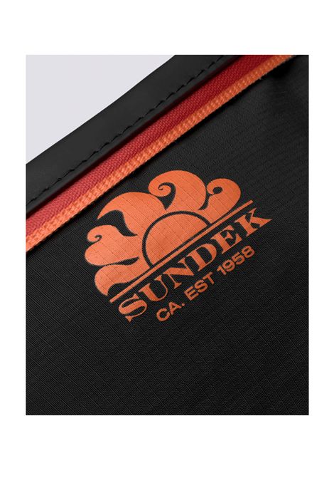 Sundek Clutch Bag with Rainbow Zip Black Unisex SUNDEK | Pochette | AM273ABPY600-00403