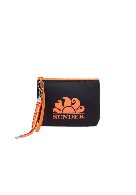 Sundek in Neoprene Clutch Bag Black Unisex SUNDEK | Pochette | AM618ABNP300-00401